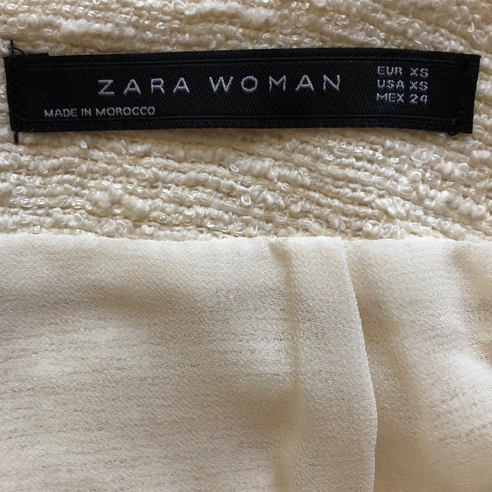 🟠 ZARA 🟠 cotton tweed mini skirt - Picture 4 of 8
